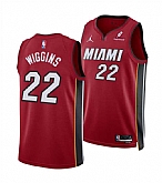 Men's Miami Heat #22 Andrew Wiggins Red 2025 Statement Edition Swingman Stitched Jersey Dzhi,baseball caps,new era cap wholesale,wholesale hats